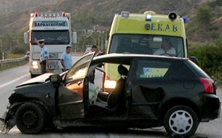 Σύγκρουση Ι.Χ στην Εθνική Οδό