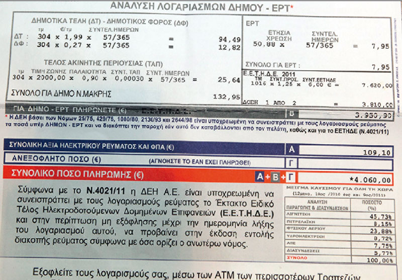 Αυξήσεις 5% στα τιμολόγια ρεύματος ζητά η ΔΕΗ