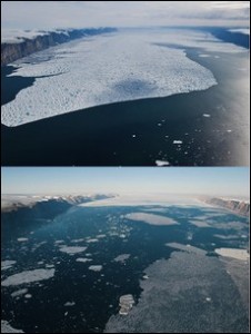Γροιλανδία: Φωτογραφίες - σοκ από το λιώσιμο παγετώνα