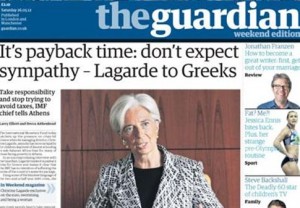 «Ήρθε η ώρα να πληρώσετε» λέει στους Έλληνες φοροφυγάδες η Κριστίν Λαγκάρντ