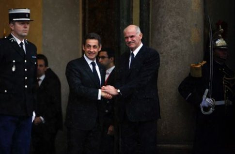 Συνάντηση Παπανδρέου-Σαρκοζί