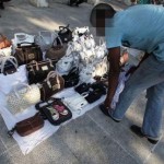 Καταστροφή των προϊόντων παραεμπορίου με σπρέι