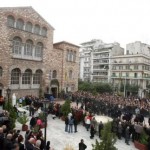 Αποδοκιμασίες κυβερνητικών στελεχών στον Άγιο Δημήτριο στη Θεσσαλονίκη